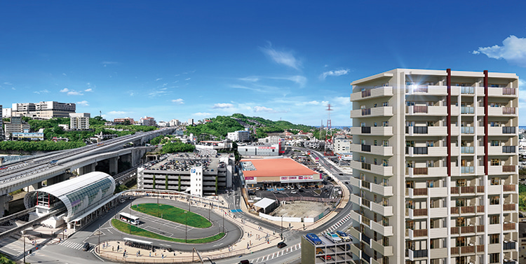 レーヴグランディてだこ浦西駅前　周辺には暮らしに欠かせない生活施設が充実。駅前に住むことの快適さを実感できます。