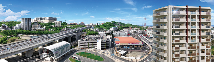 レーヴグランディてだこ浦西駅前　てだこ浦西駅前完成予想図