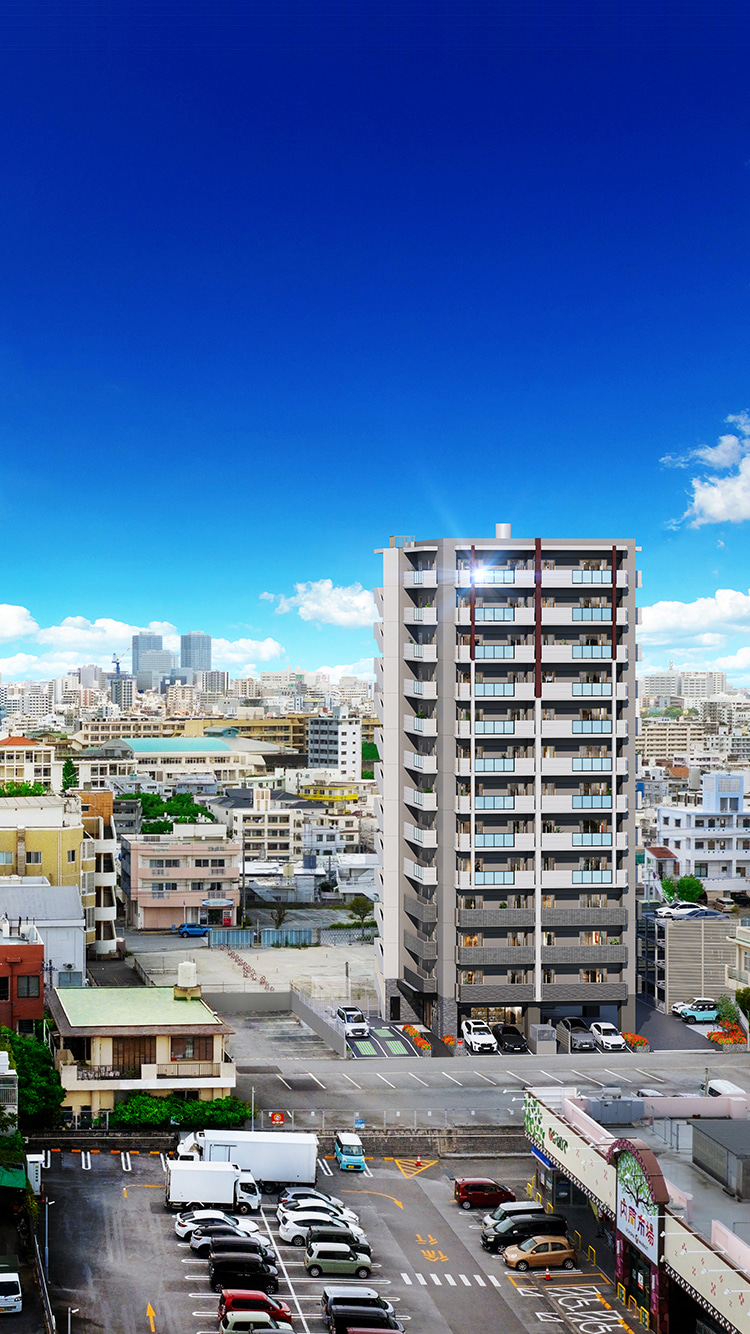 レーヴグランディ浦添宮城　おもろまちエリアまで車で約3分